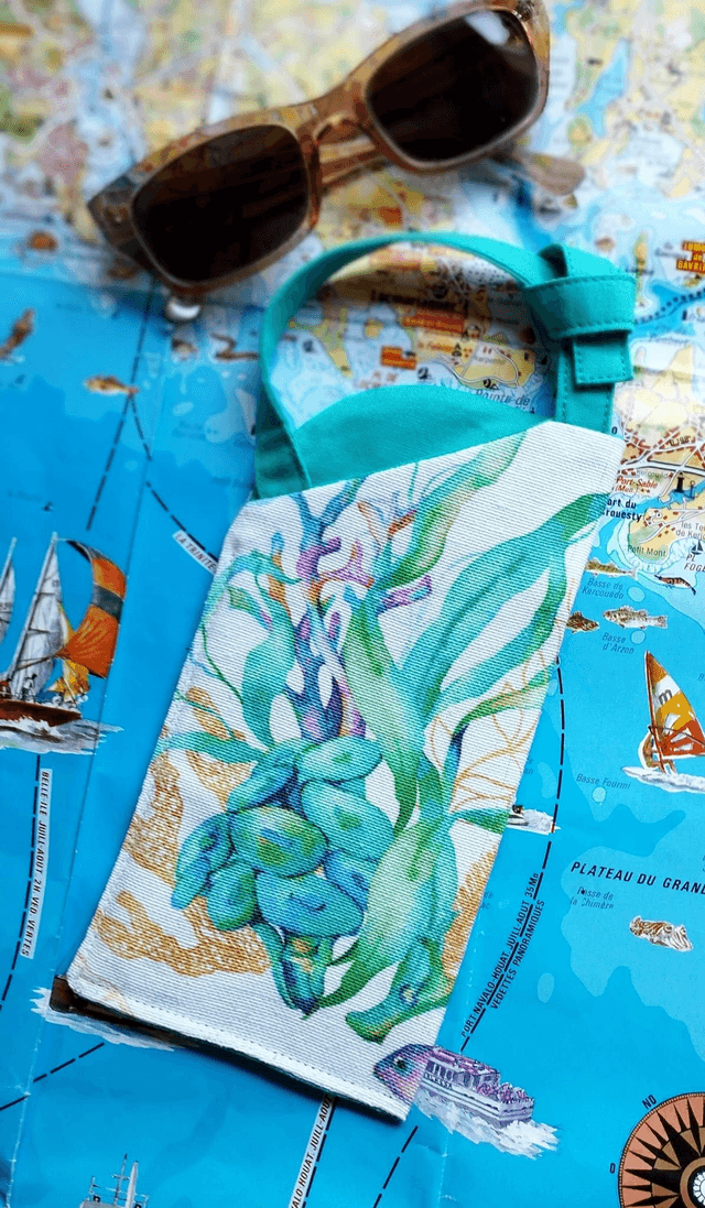 Étui à lunettes - Aqua Blues