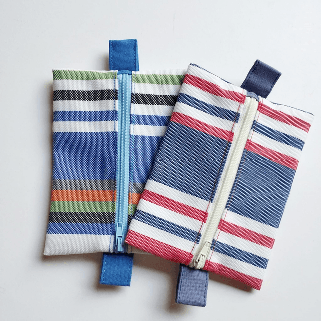 Mini Trousse - Bayadère Bleue